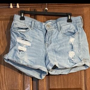 Old Navy Women’s Distressed Boyfriend Jean Shorts Size 12